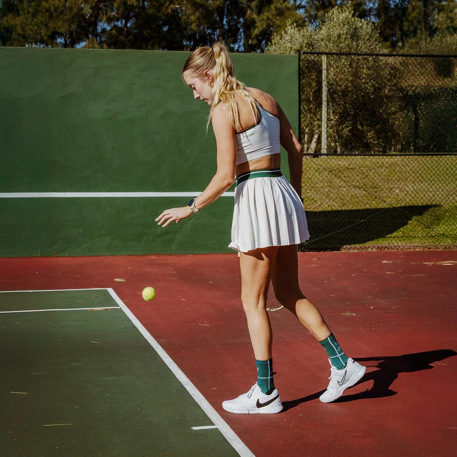 Retro Tennis Active Crew Socks