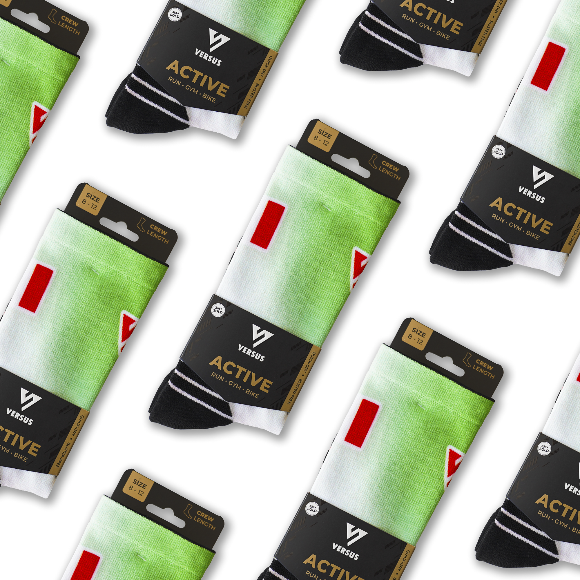 Italy Active Crew Socks