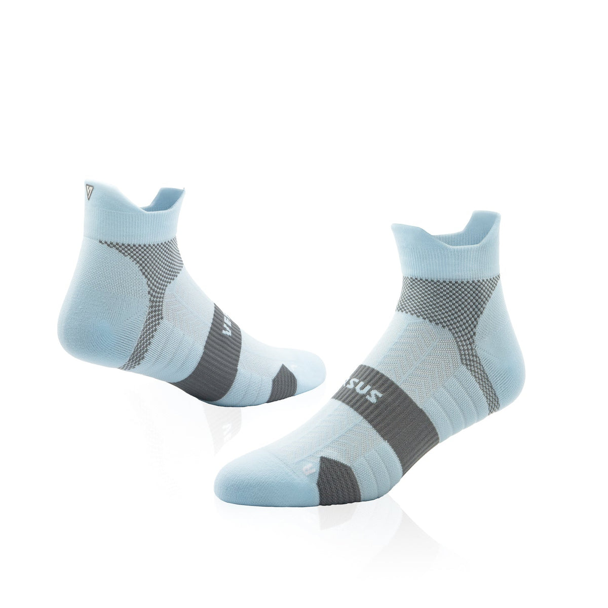 Breeze Blue Running Ankle Socks