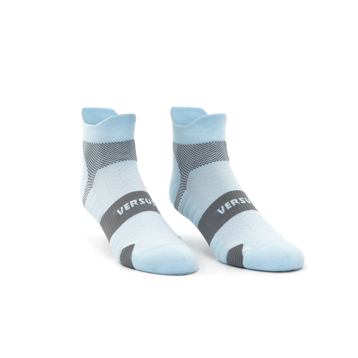 Breeze Blue Running Ankle Socks