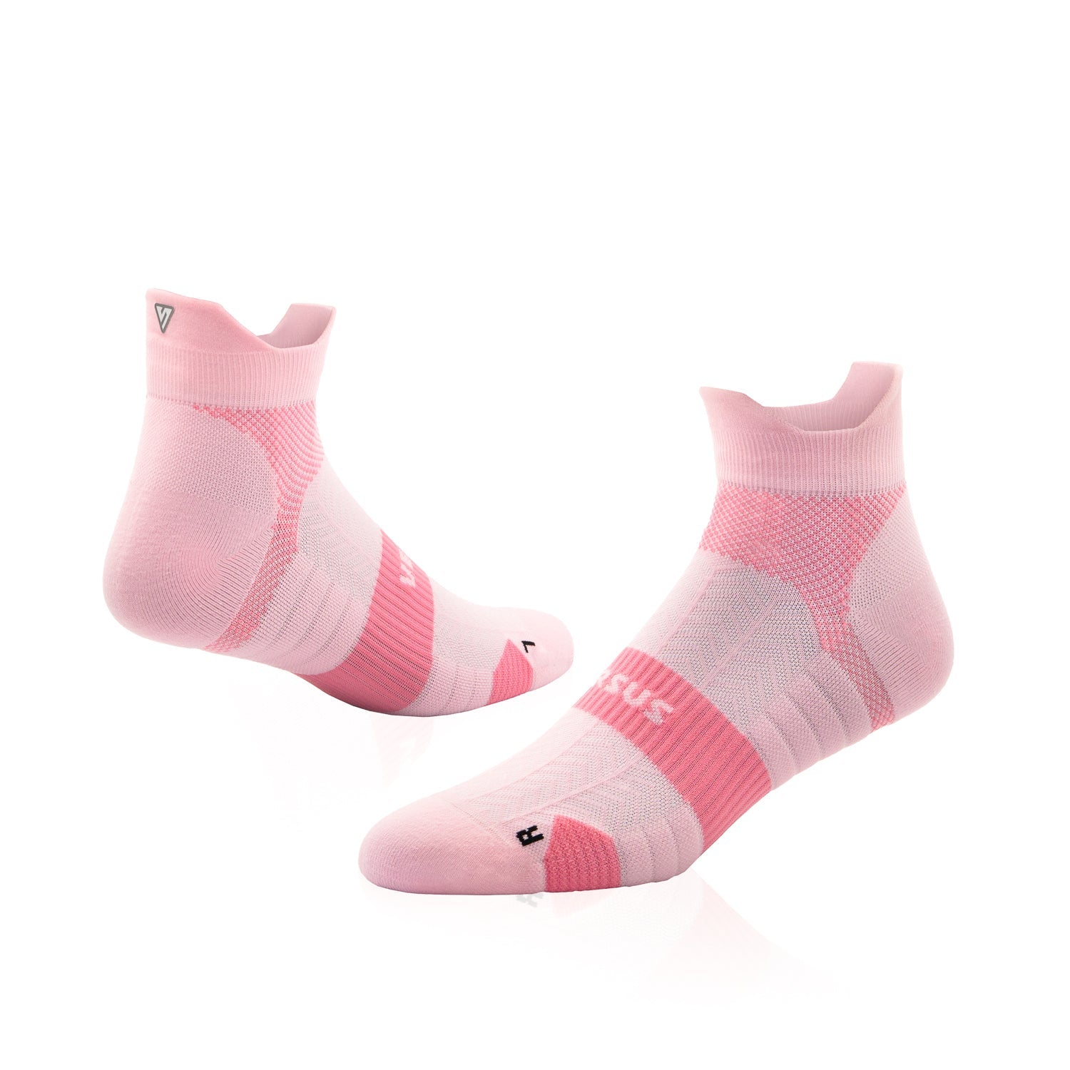 Candy Pink Running Ankle Socks
