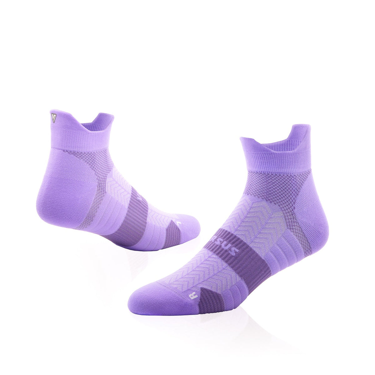 Purple Bloom Running Ankle Socks