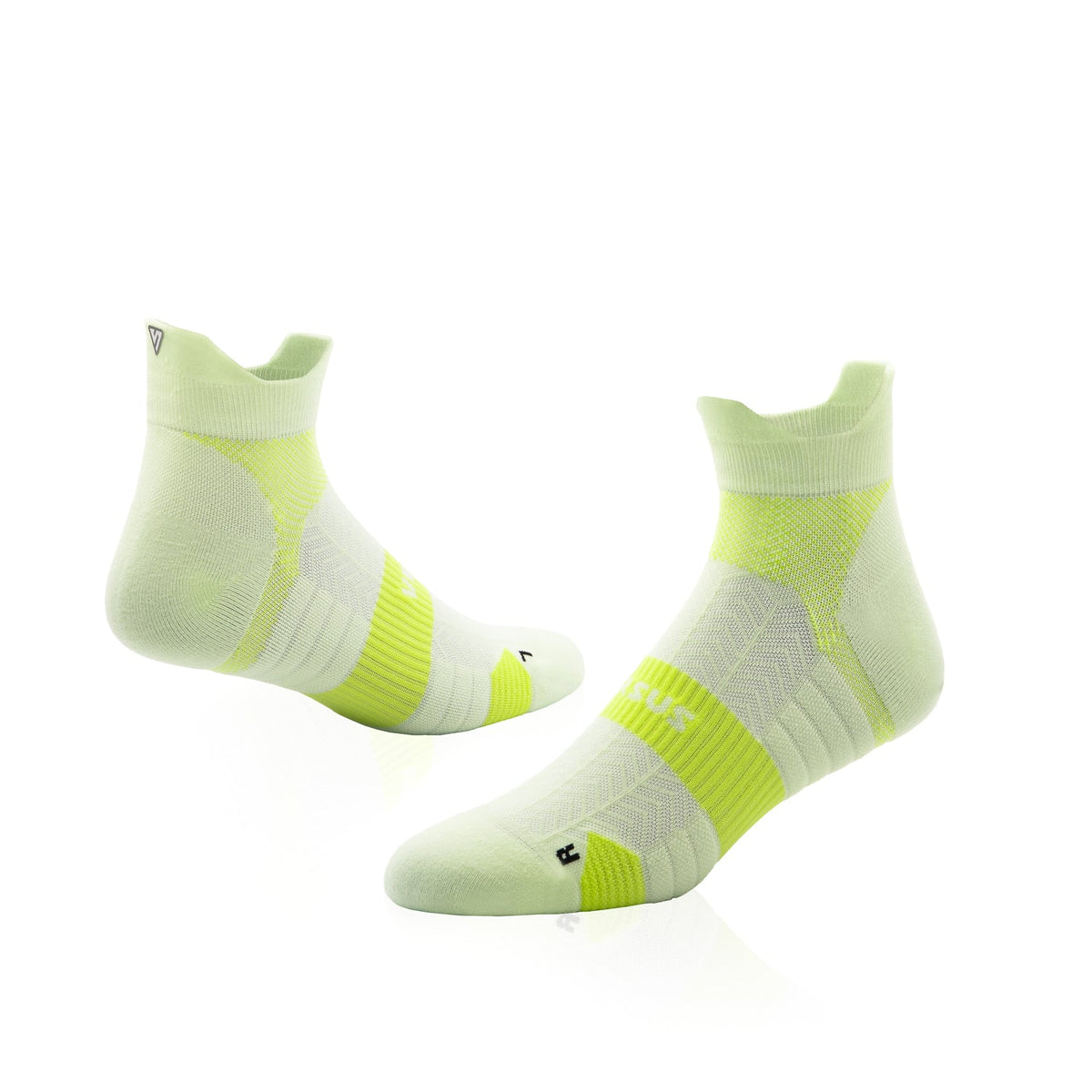 Sunny Lime Running Ankle Socks
