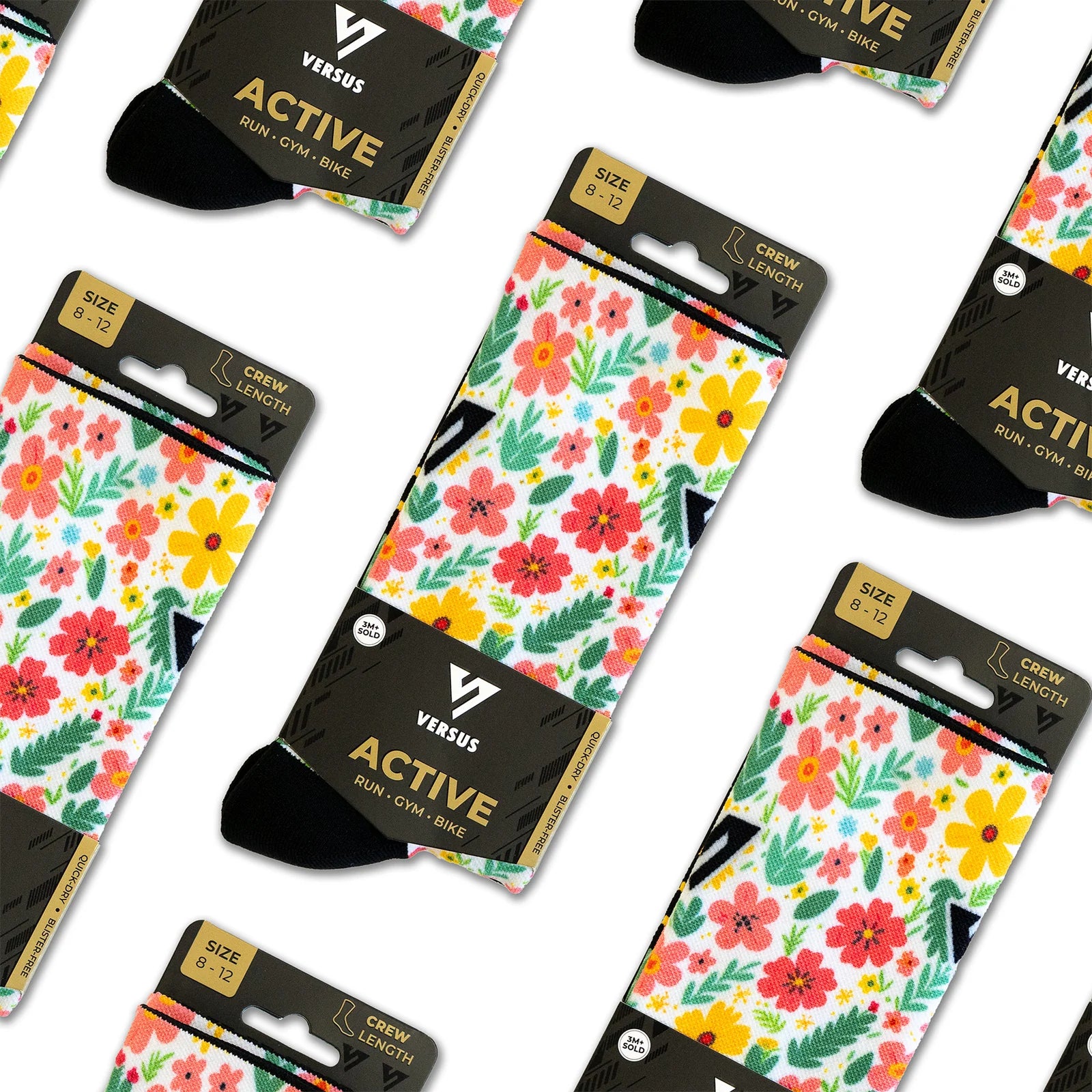 Garden Glow Active Crew Socks