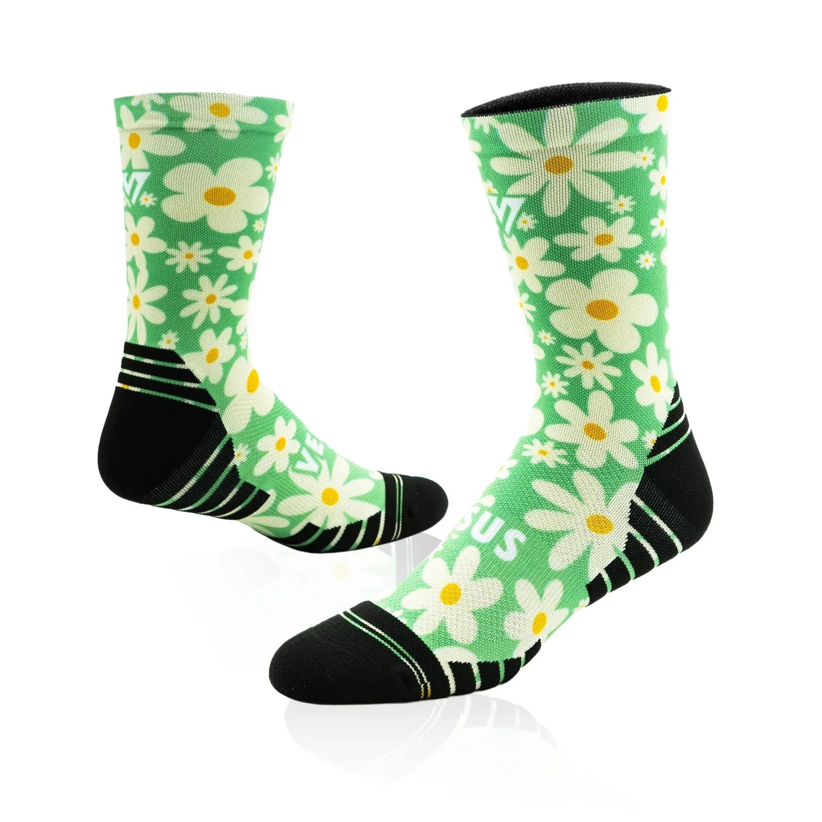 Wild Bloom Active Crew Socks