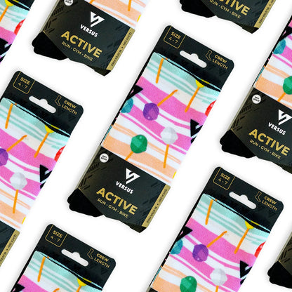 Lollipop Active Crew Socks