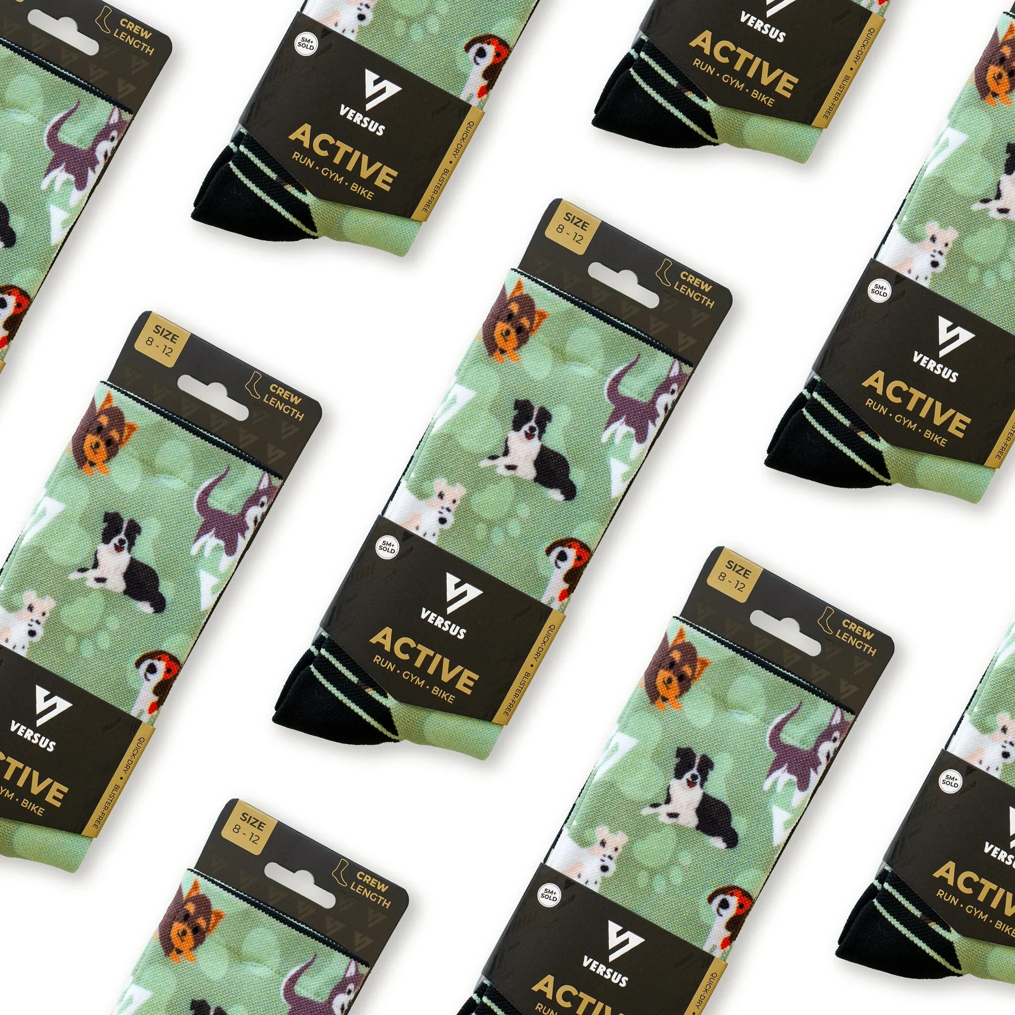 Dogs 2.0 Active Crew Socks