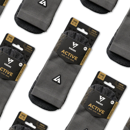Classic Charcoal Active Crew Tab Socks