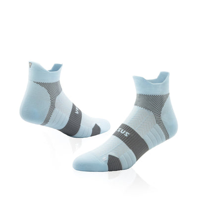 Breeze Blue Running Ankle Socks