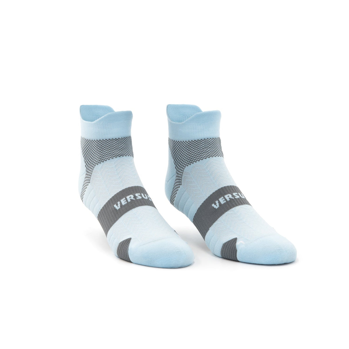 Breeze Blue Running Ankle Socks
