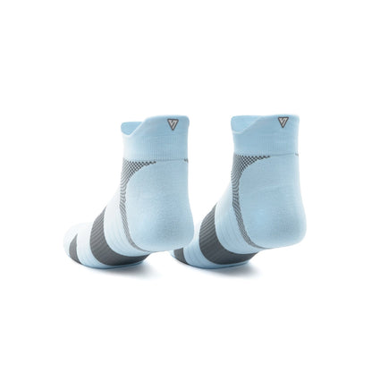 Breeze Blue Running Ankle Socks