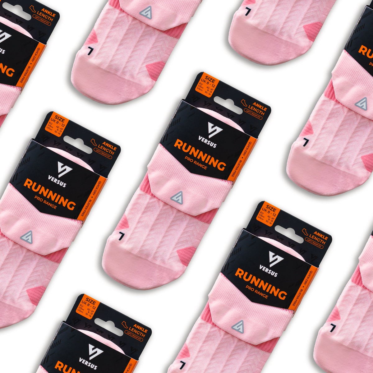 Candy Pink Running Ankle Socks