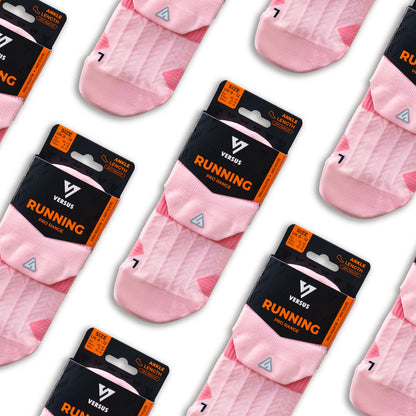 Candy Pink Running Ankle Socks