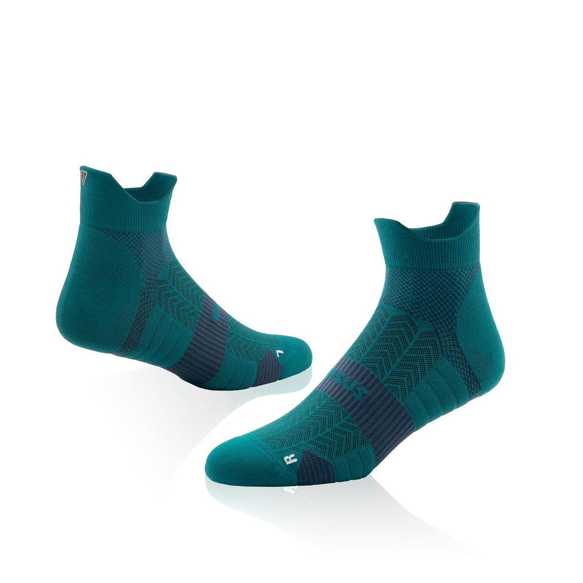 Deep Teal Running Ankle Socks