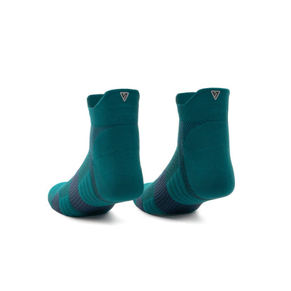 Deep Teal Running Ankle Socks