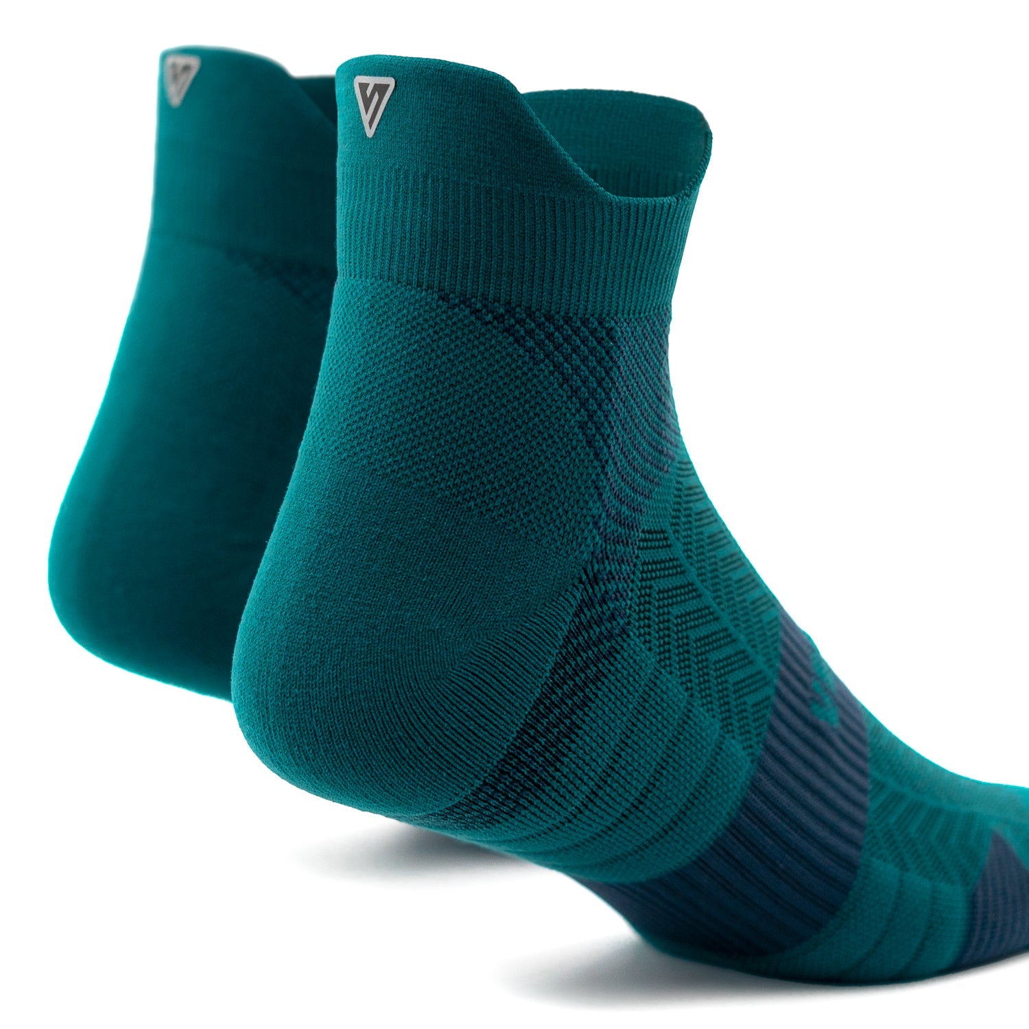 Deep Teal Running Ankle Socks