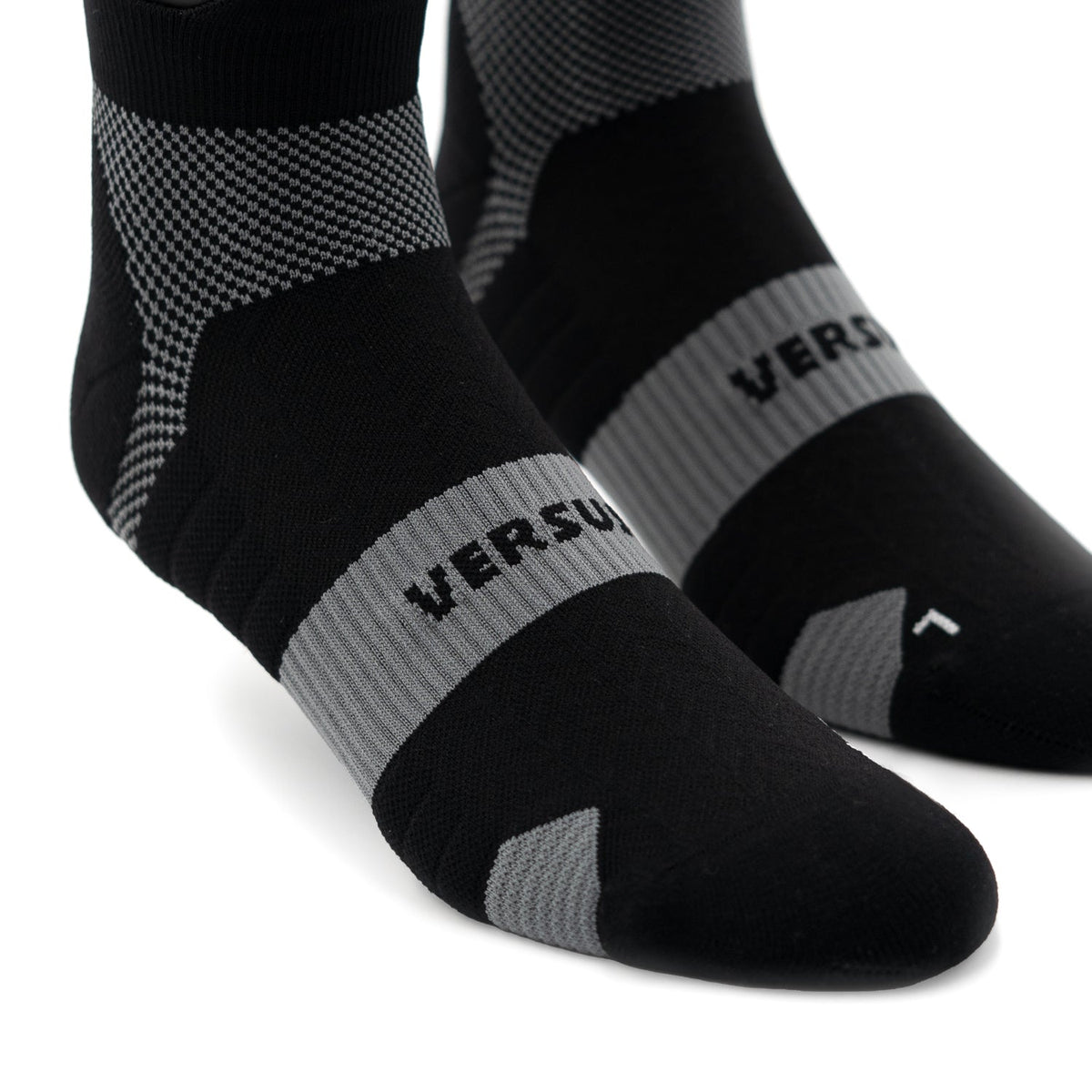 Midnight Black Running Ankle Socks