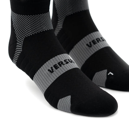 Midnight Black Running Ankle Socks