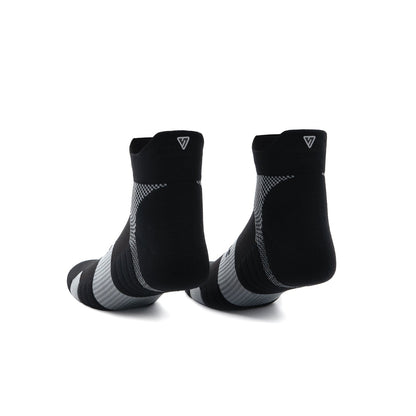 Midnight Black Running Ankle Socks