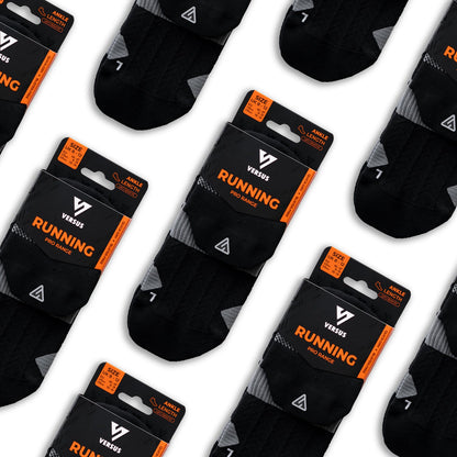 Midnight Black Running Ankle Socks