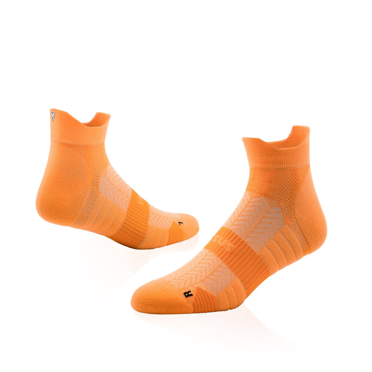 Tangerine Glow Running Ankle Socks