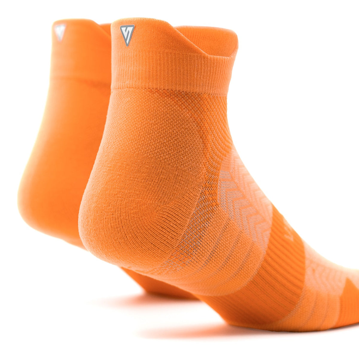 Tangerine Glow Running Ankle Socks