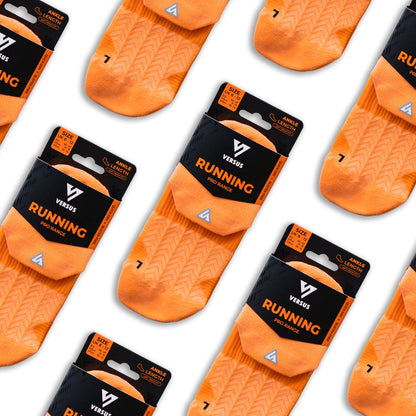 Tangerine Glow Running Ankle Socks