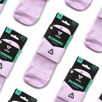 Purple Running Quarter Socks